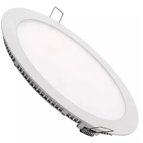 Panel de Luz Led * Redondo Para Embutir 18W Fría * 220v (Para Techo)
