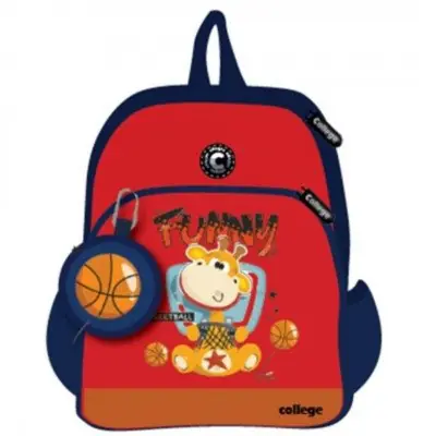 Mochilas KIDS " FUNNY BASKETBALL " 13 pulgadas REFORZADA + Monederito