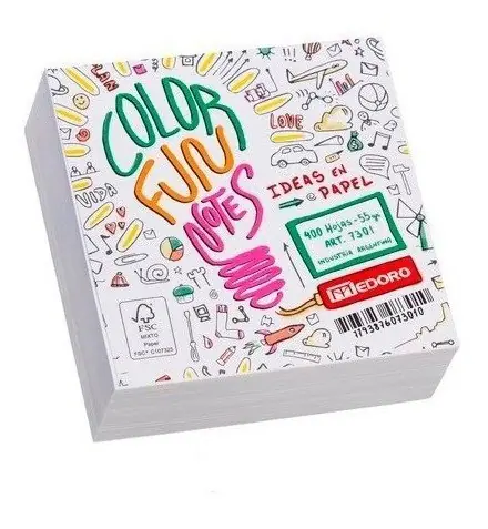 TACO de Papel Medoro "Blanco" 76 x 76 400 unidades ** SIN ADHESIVO **