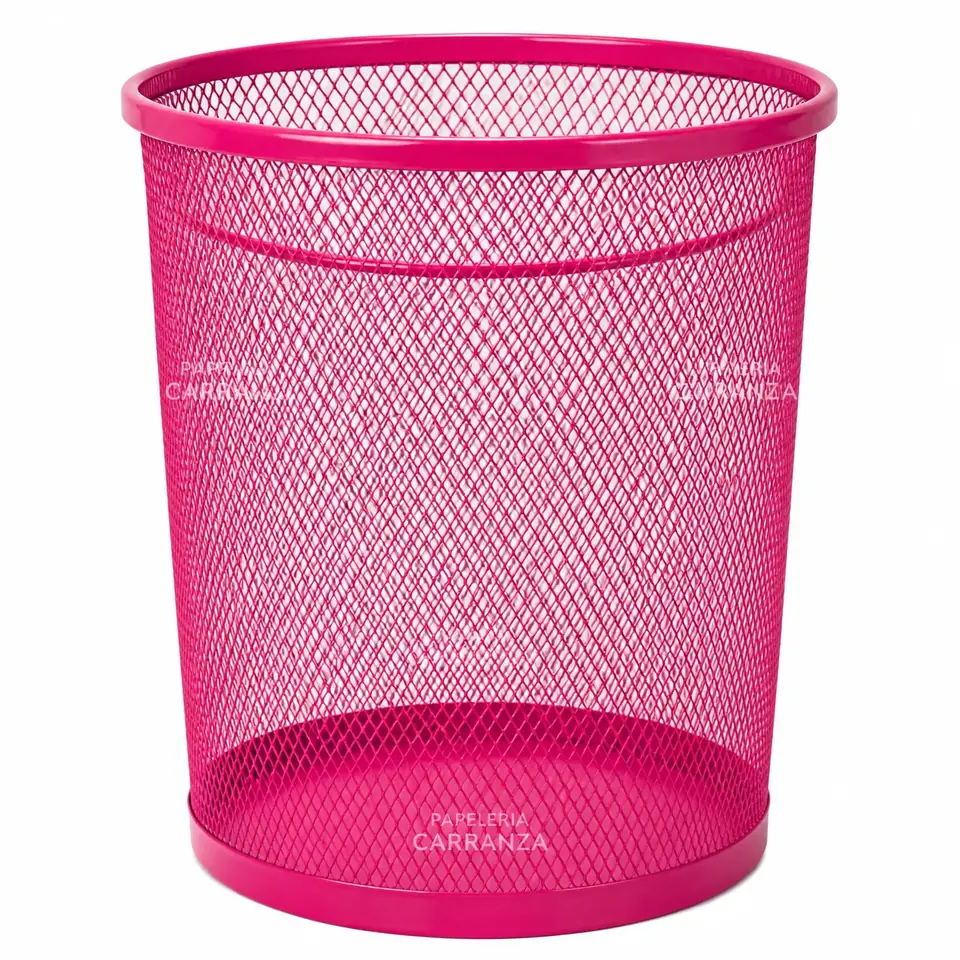 Cesto Papelero - Fucsia Metal - 28cm IBI CRAFT
