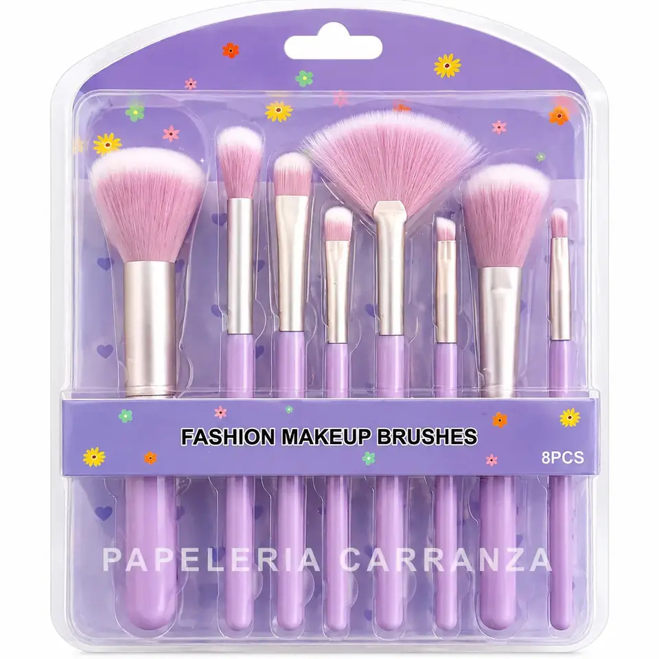 SET DE BROCHAS * Fashion Make up Brushes x8 unidades *  MAQUILLAJE