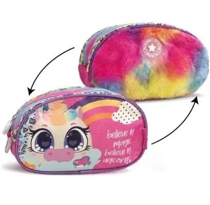 CARTUCHERAS *UNICORNIOS PELUCHE* PHI PHI BAGS GRANDE 2 CIERRES