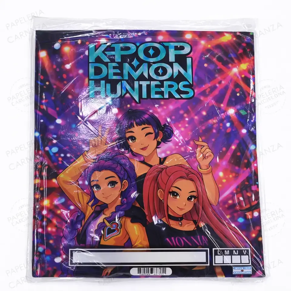 Separadores de Materias  " LAS GUERRERAS KPOP " Tamaño Escolar (Fantasia) DEMON HUNTERS