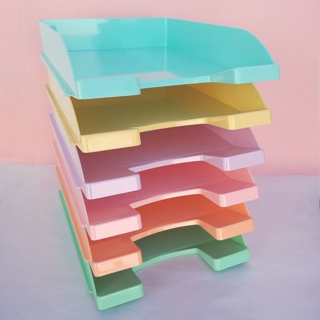 Bandejas Apilables Liggo // Pastel // A4 X UNIDAD