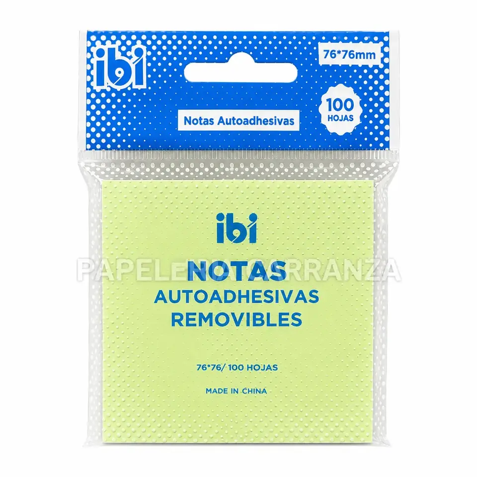 Notas Adhesivas IBI CRAFT " Verde Pastel " 75 x 75