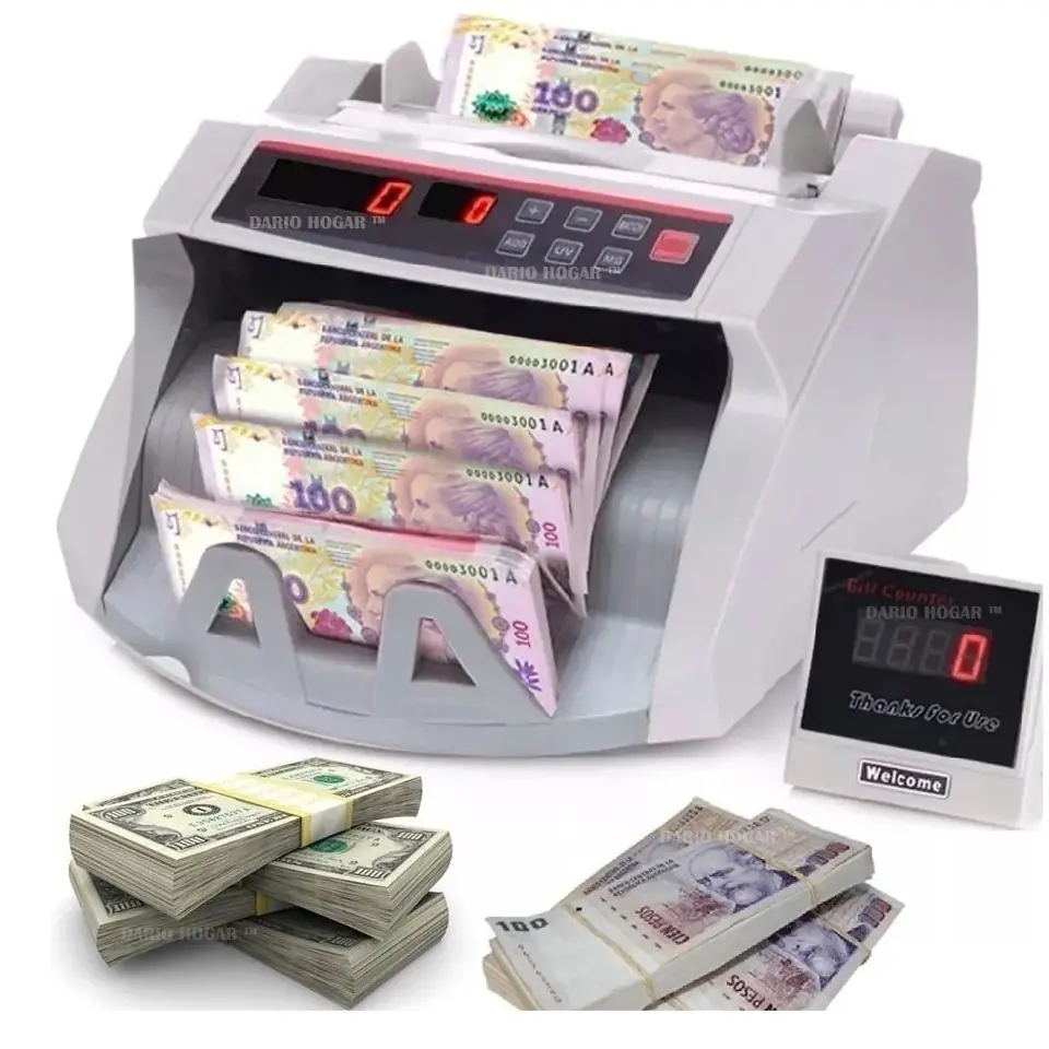 Maquina Contadora De Billetes "TIME" Doble Visor