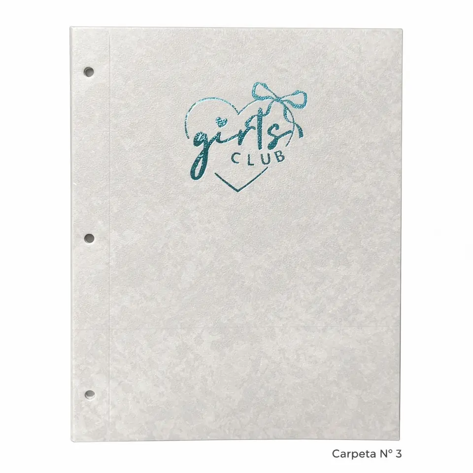 Tapa de Carpeta Escolar N3 " GIRLS CLUB " LOBO
