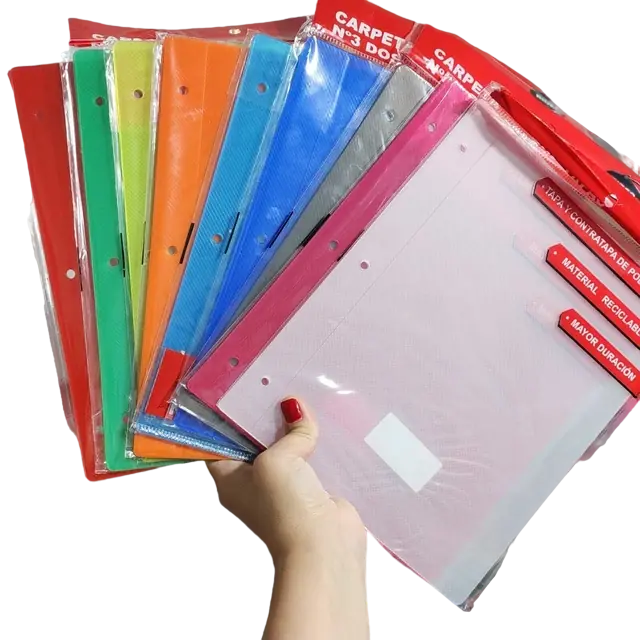 Tapa de Carpeta Escolar N3 LISAS " LINE - TRASLUCIDOS - " (Polipropileno)