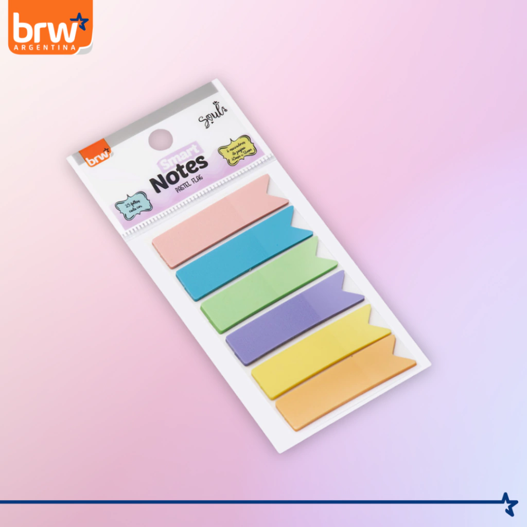 SEÑALADOR DE PAGINA ** PASTEL FLAG ** BRW