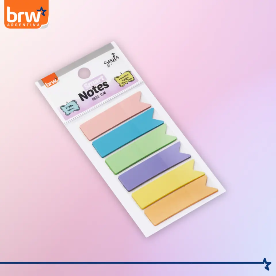 SEÑALADOR DE PAGINA ** PASTEL FLAG ** BRW