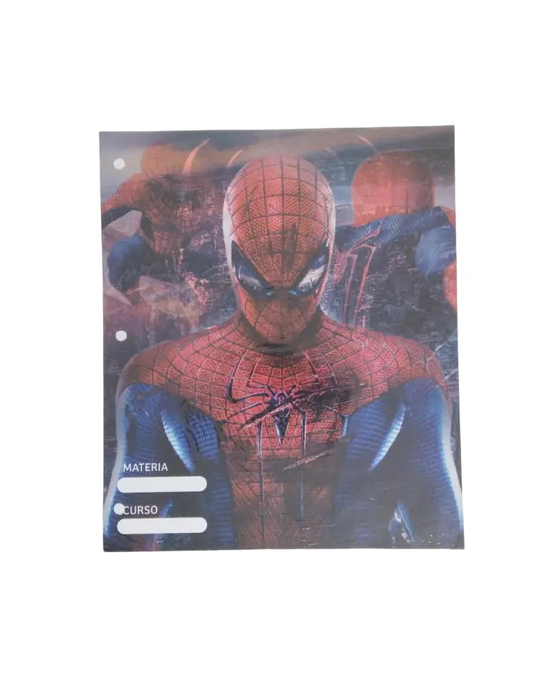 Separadores de Materias "Spider Man" Tamaño Escolar (Fantasia) Hombre Araña