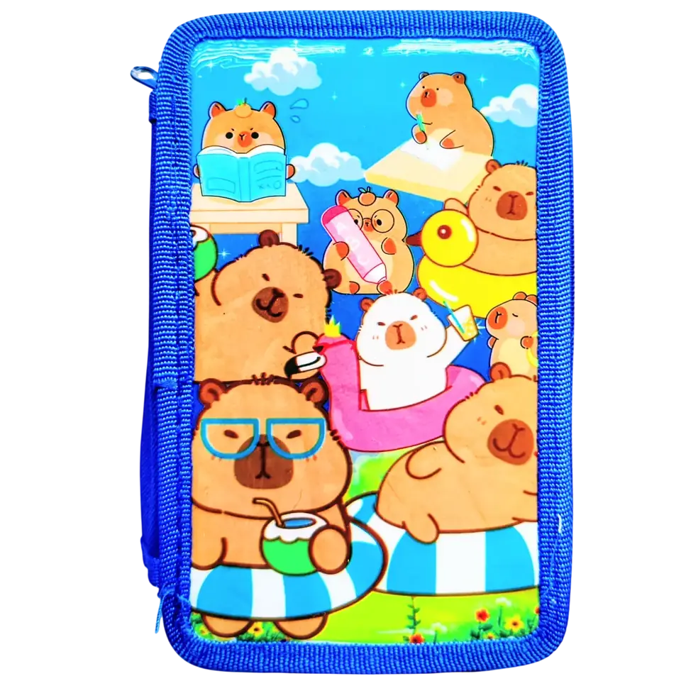 CARTUCHERAS "CAPIBARA" 3 PISOS + UTILES