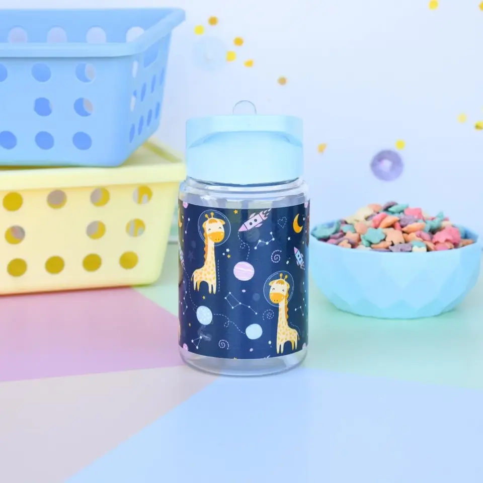 BOTELLA INFANTIL * JIRAFAS * CON PICO