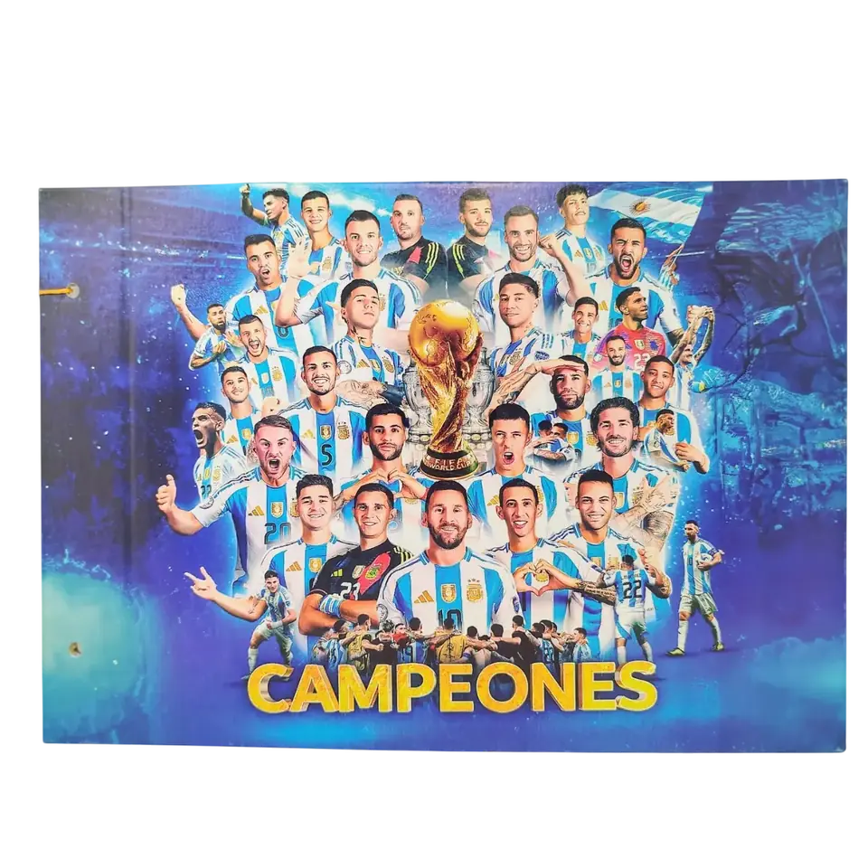 Tapa de Carpeta de dibujo N5 " CAMPEONES  " SELECCION ARGENTINA