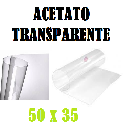 ACETATO EN PLANCHA TRANSPARENTE 50 x 35 CM
