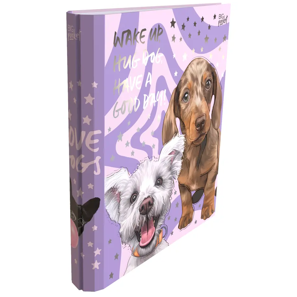 Carpeta Universitaria A4 ** CACHORROS ** 2 anillos 40mm PPR