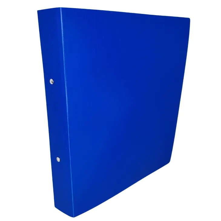 Carpeta Universitaria A4 ** AZUL ** 2 anillos 40mm ANCHA (IMPERMEABLE) RIDEO - POLIPROPILENO ENTELADA