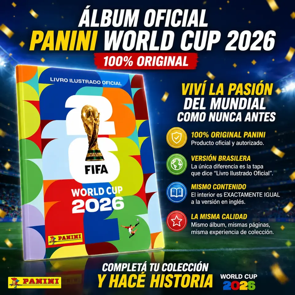 ALBUM OFICIAL PANINI MUNDIAL 2026 FIFA PANINI FLEXIBLE ORIGINAL // LEER DESCRIPCION //