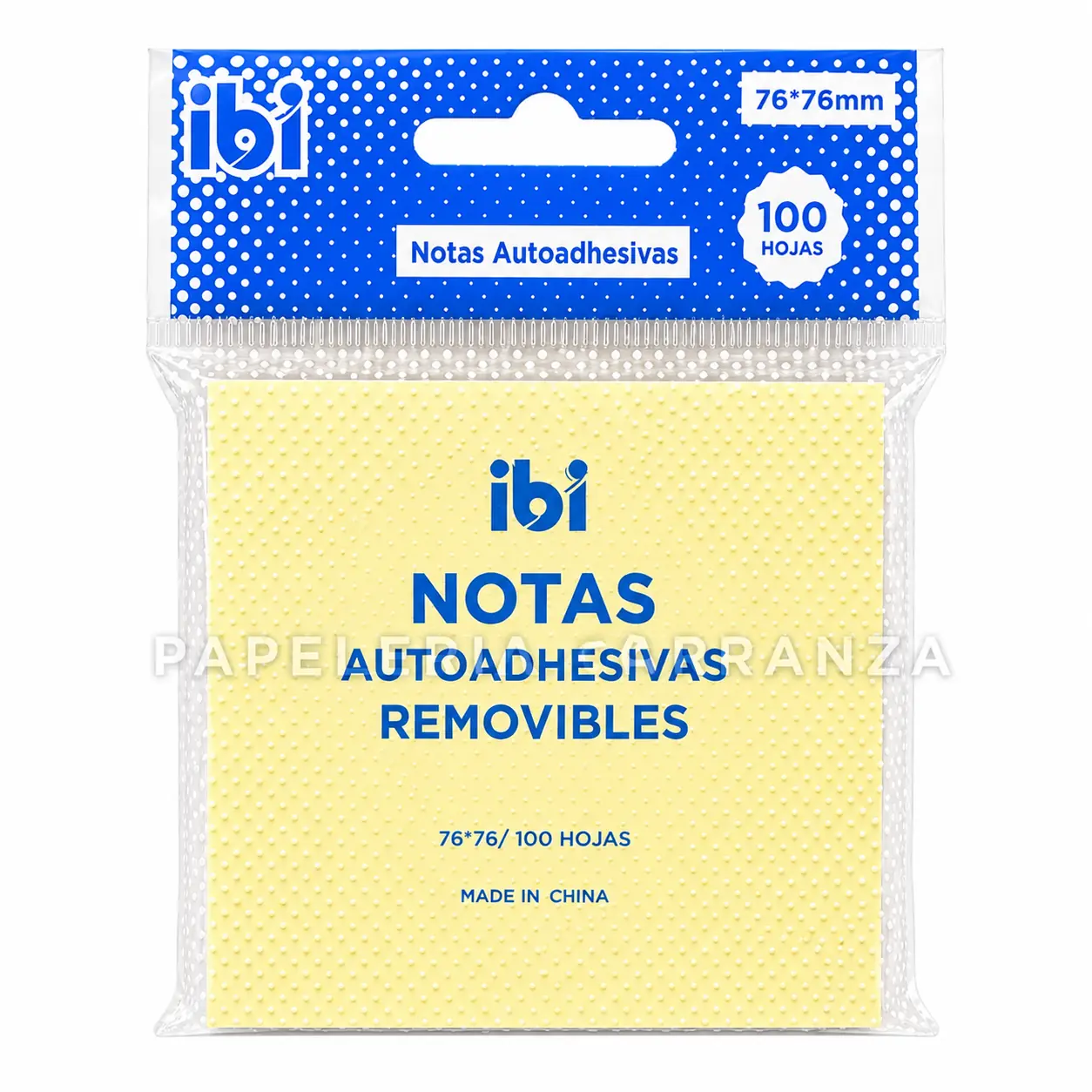 Notas Adhesivas IBI CRAFT " Amarillo Pastel " 75 x 75