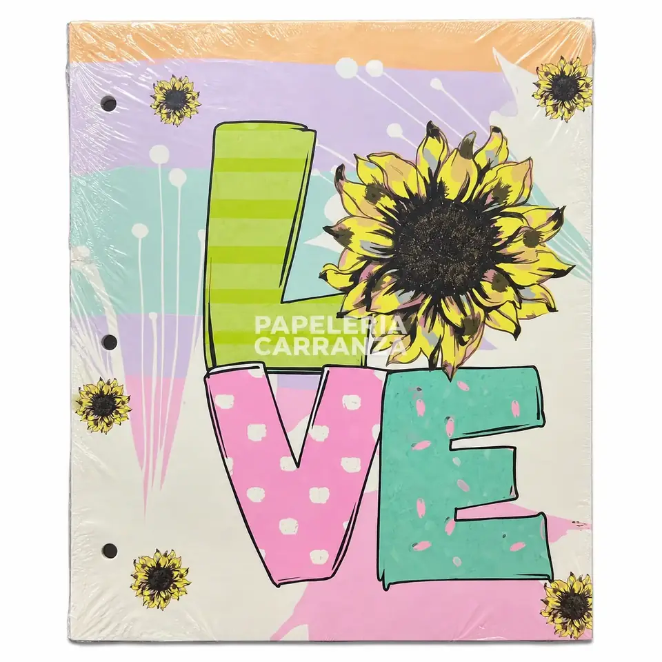 Tapa de Carpeta Escolar N3 " LOVE "