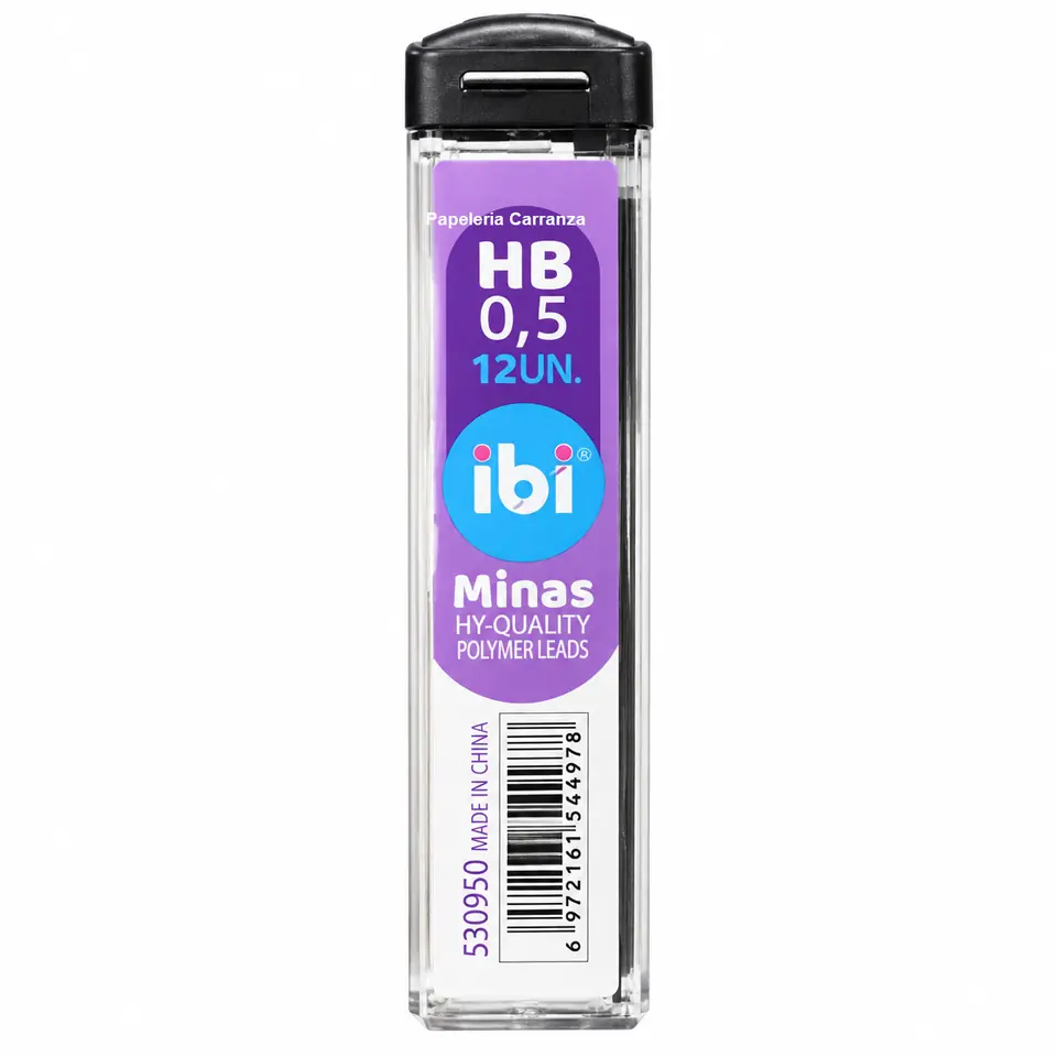 MINAS Ibi Craft 0.5mm HB x 12 UNIDADES