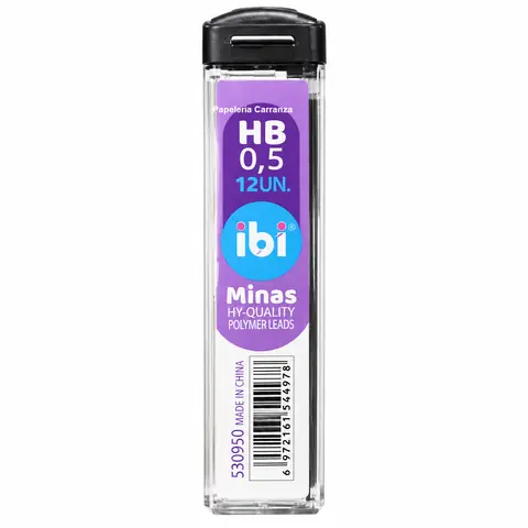 MINAS Ibi Craft 0.5mm HB x 12 UNIDADES