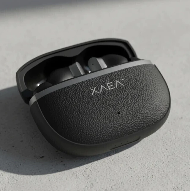 Auriculares "XAEA SIMIL CUERO 00AI NEGRO" Inalámbricos Bluetooth Premium ANC Y ENC (DOBLE CANCELACION DE RUIDO)