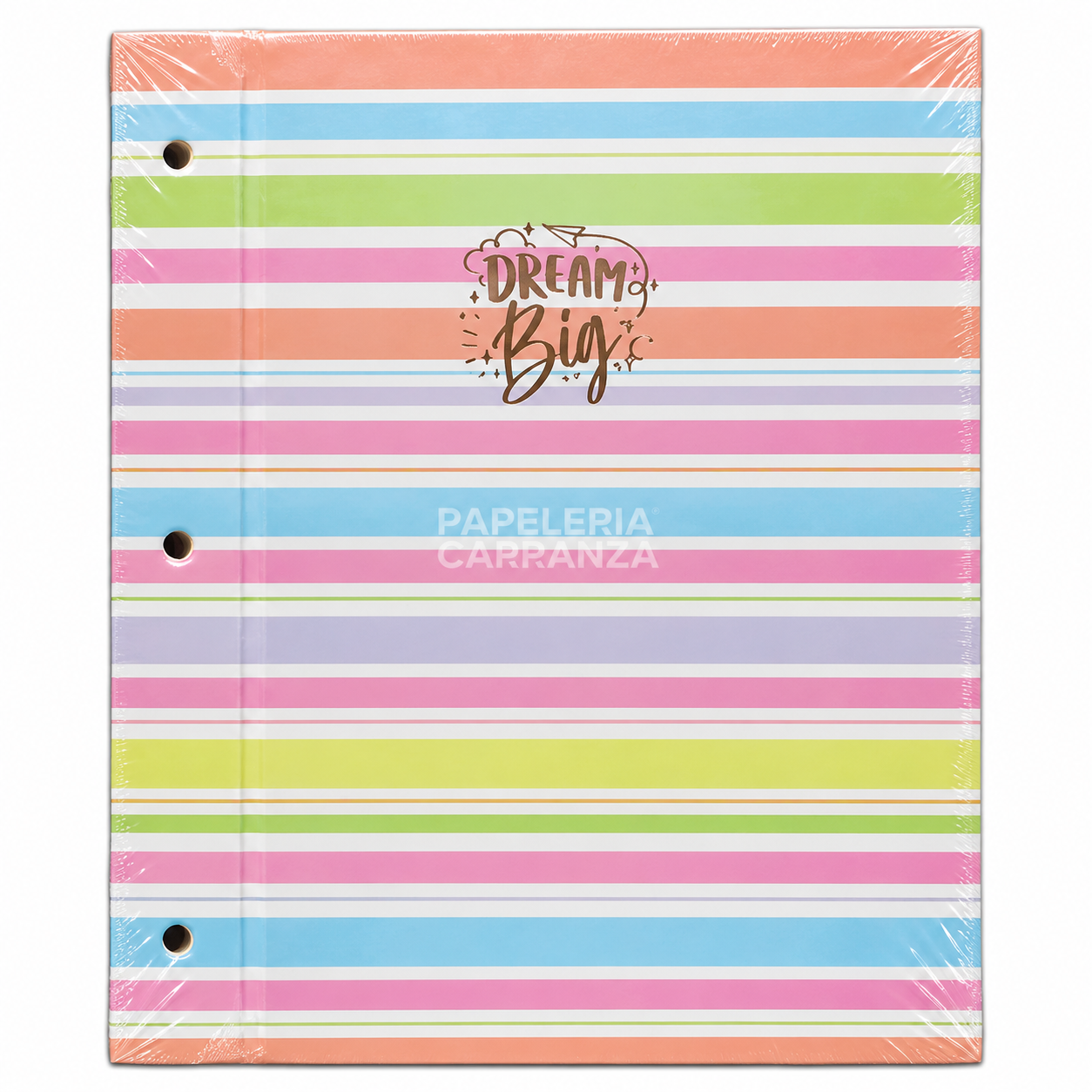 Tapa de Carpeta Escolar N3 " DREAM BIG " LOBO