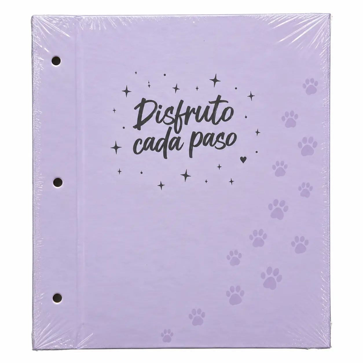 Tapa de Carpeta Escolar N3 " DISFRUTO CADA PASO " LOBO