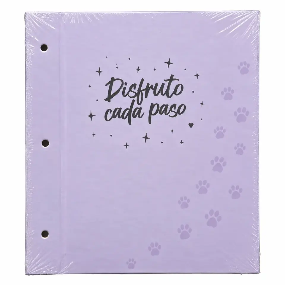 Tapa de Carpeta Escolar N3 " DISFRUTO CADA PASO " LOBO