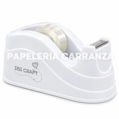 Porta Rollo Cinta Adhesiva * Blanco * Ibi Craft Tendanse (Tamaño Mediano) para cintas de 12 / 18 cm