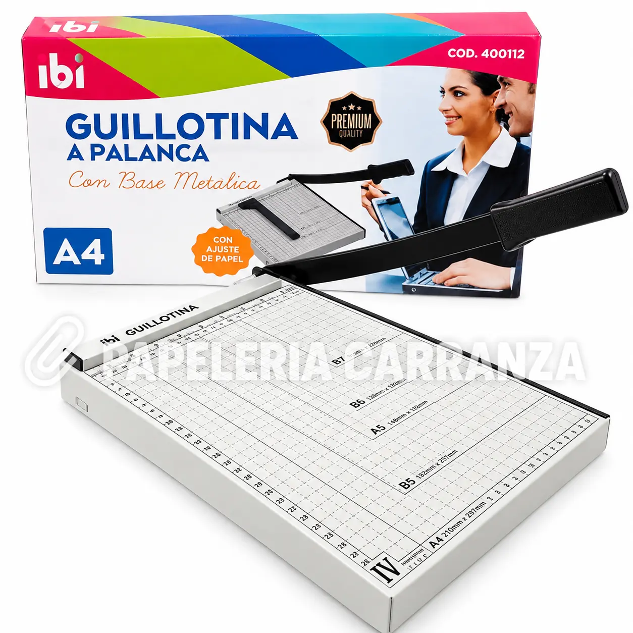 Guillotina Cizalla - Palanca A4 Ibi Craft - Auto-Afilante Metal de corte (A4 - A5, etc)