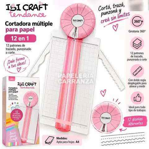 Guillotina Cizalla - 12 En 1 Múltiple A4 Ibi Craft - Scrapbook