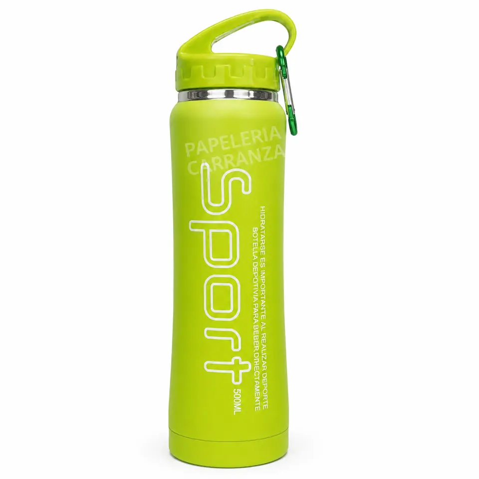Botella Térmica Acero Inoxidable "SPORT 500 ml" doble capa Siliconados Termo (Frio)