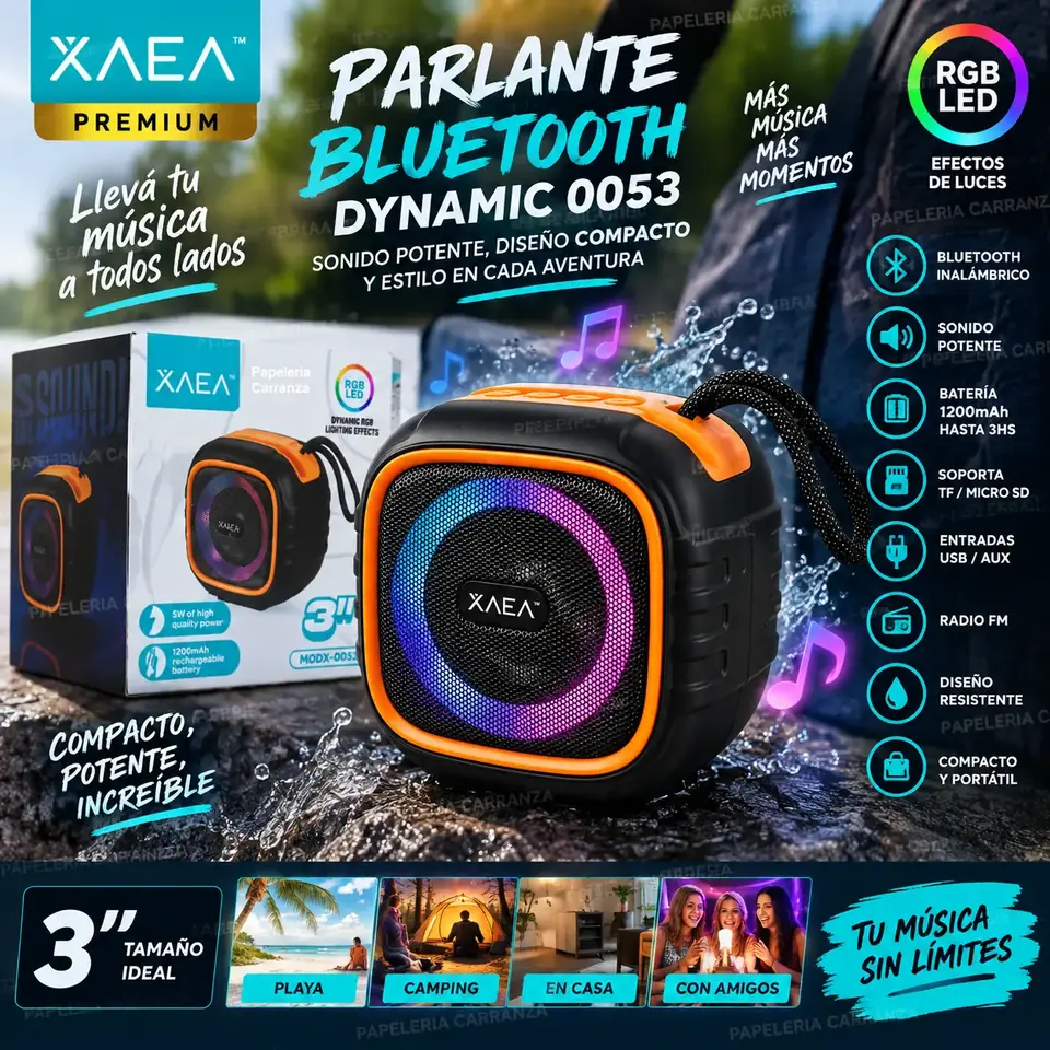 Parlante XAEA "DYNAMIC 0053" 3" Bluetooth Inalámbrico (PREMIUM)