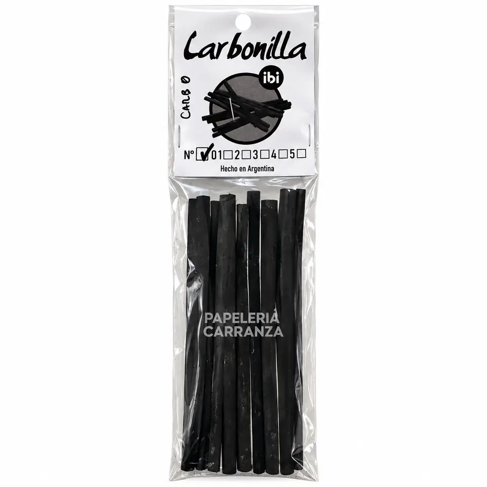 CARBONILLA CHARCOAL N° 0 Ibi Craft x 10 Barras
