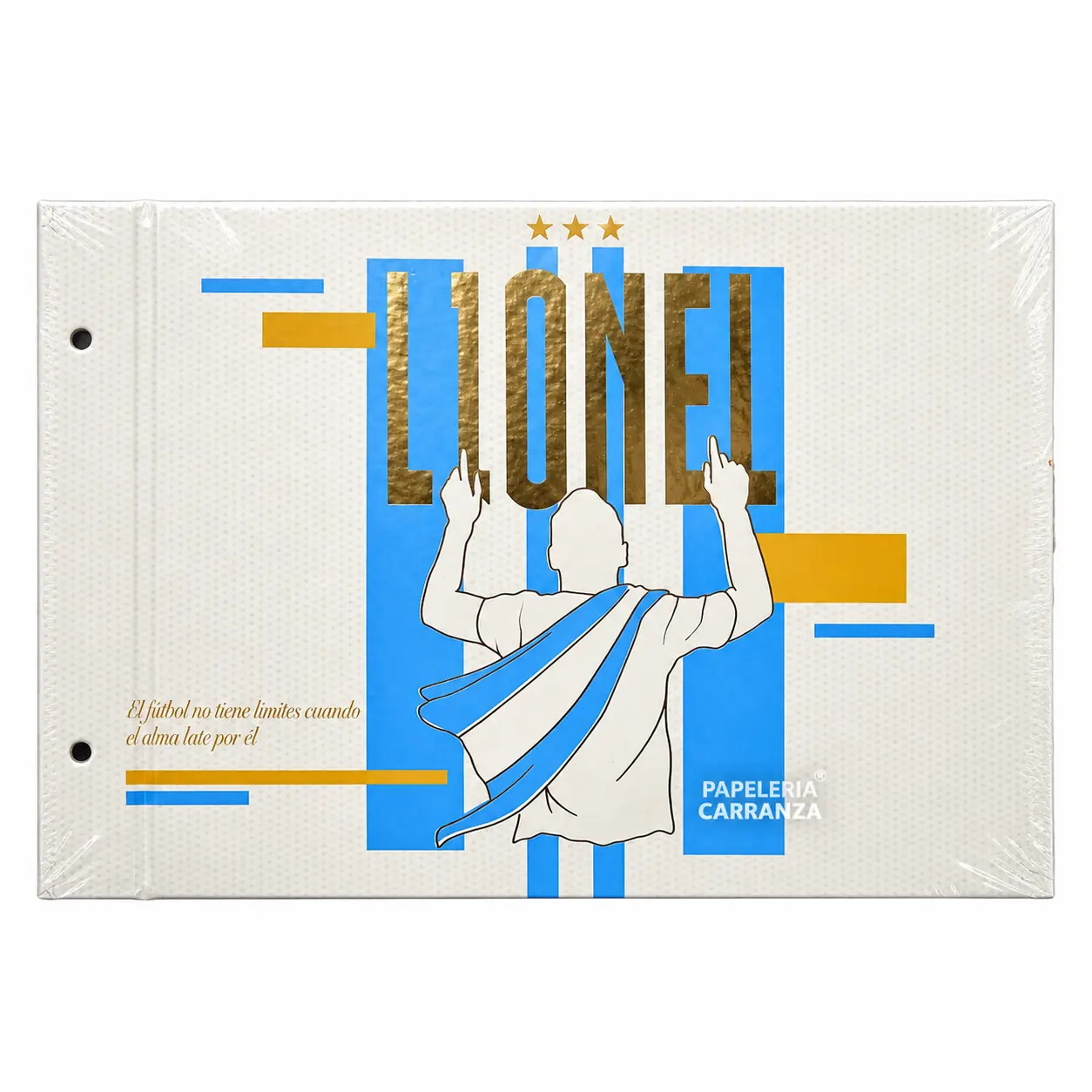 Tapa de Carpeta de dibujo N5 " LIONEL " MESSI ARGENTINA 10