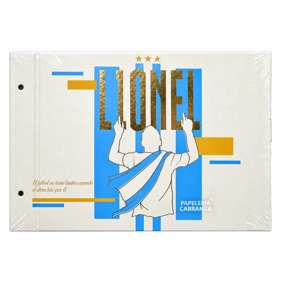 Tapa de Carpeta de dibujo N5 " LIONEL " MESSI ARGENTINA 10