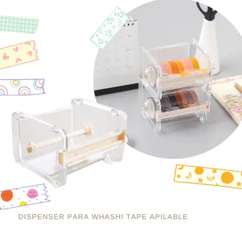 Porta Cintas Adhesivas ACRILICO Premium (washi tapes)