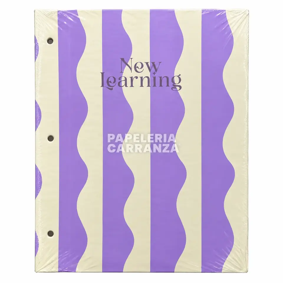 Tapa de Carpeta Escolar N3 " NEW LEARNING " LOBO