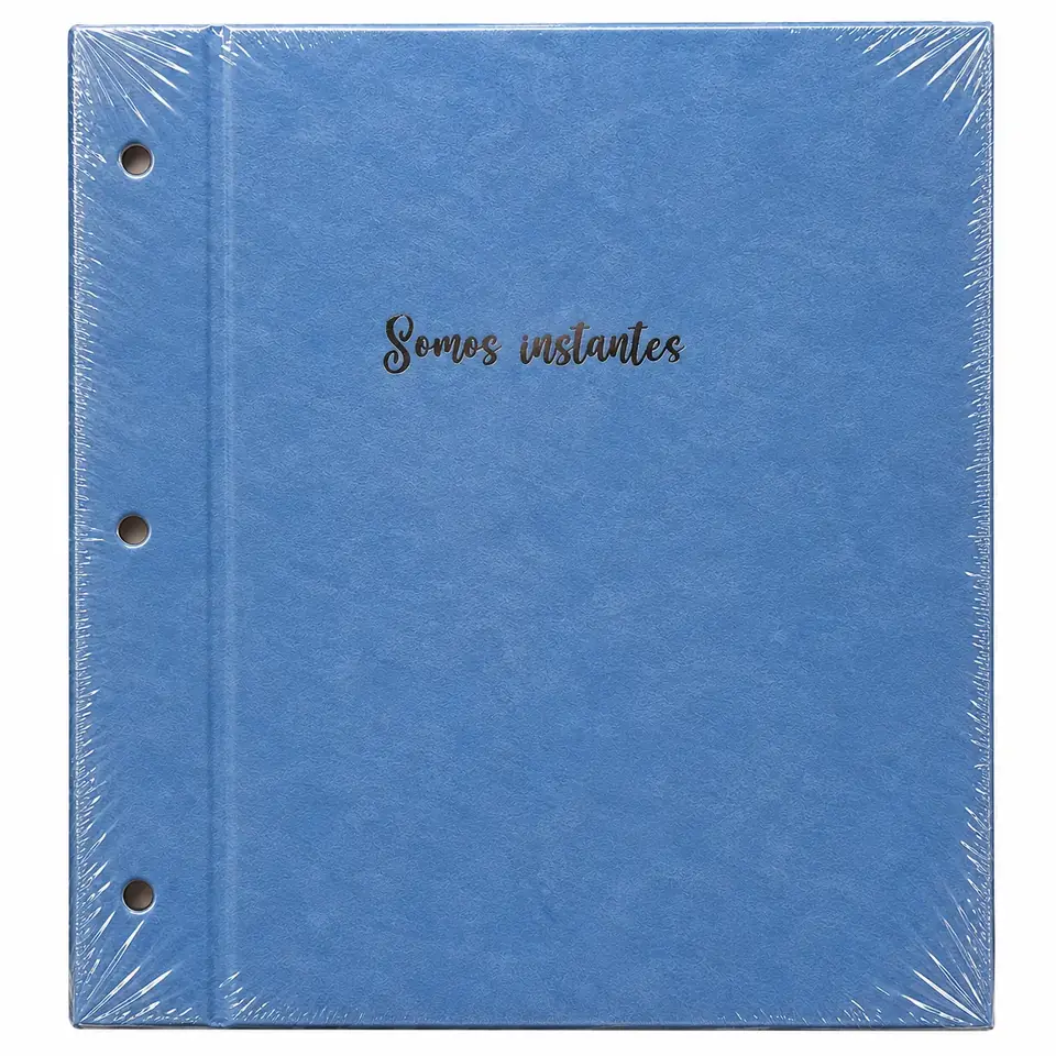 Tapa de Carpeta Escolar N3 " Somos Instantes (Azul) " LOBO