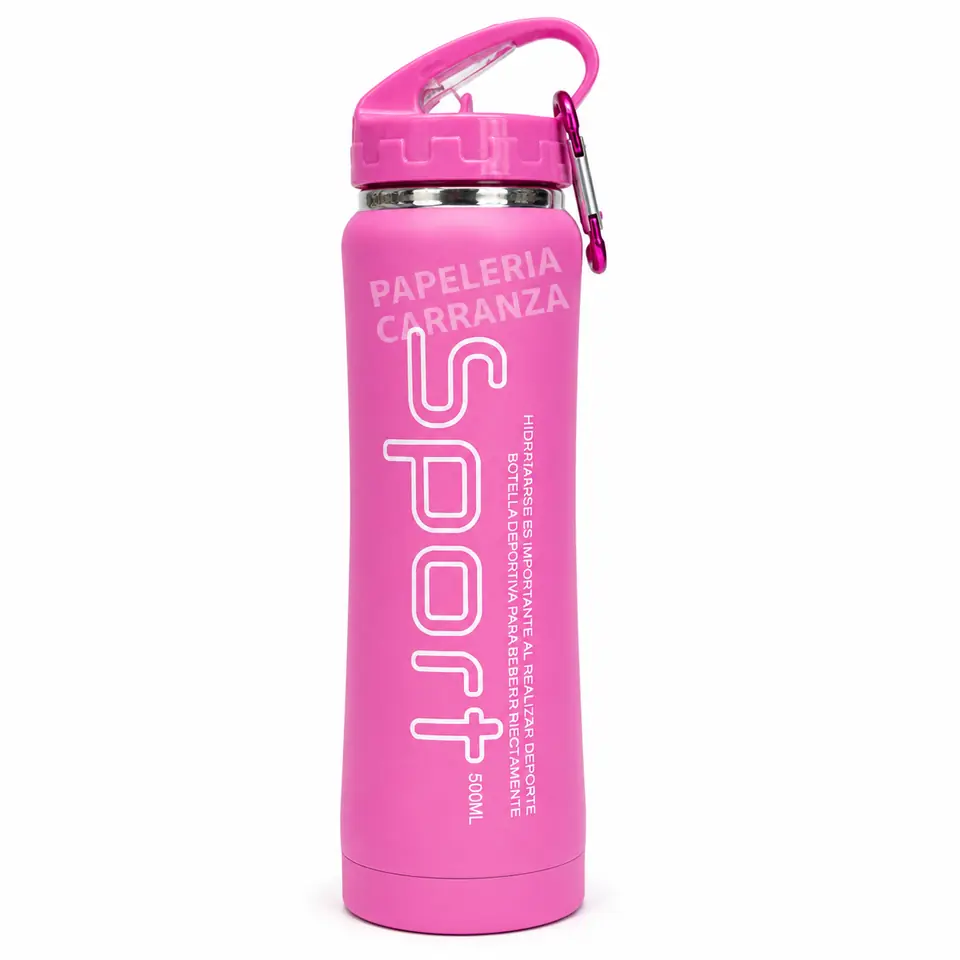 Botella Térmica Acero Inoxidable "SPORT 500 ml" doble capa Siliconados Termo (Frio)