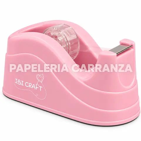 Porta Rollo Cinta Adhesiva * Rosa * Ibi Craft Tendanse (Tamaño Mediano) para cintas de 12 / 18 cm
