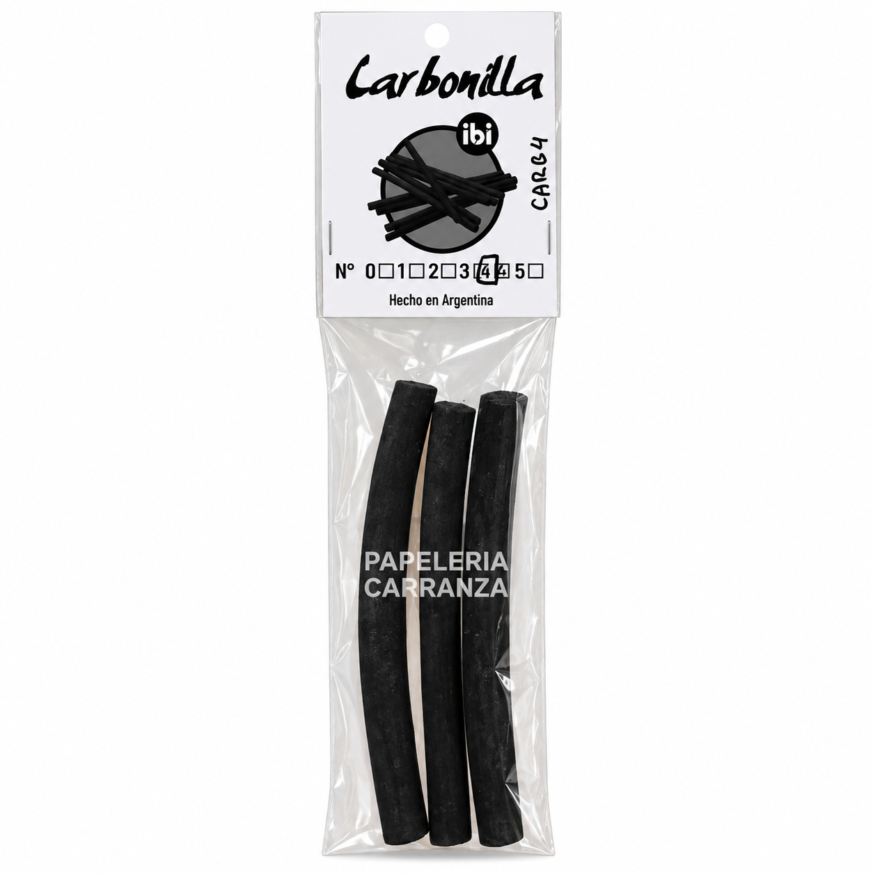 CARBONILLA CHARCOAL N° 4 Ibi Craft x 3 Barras