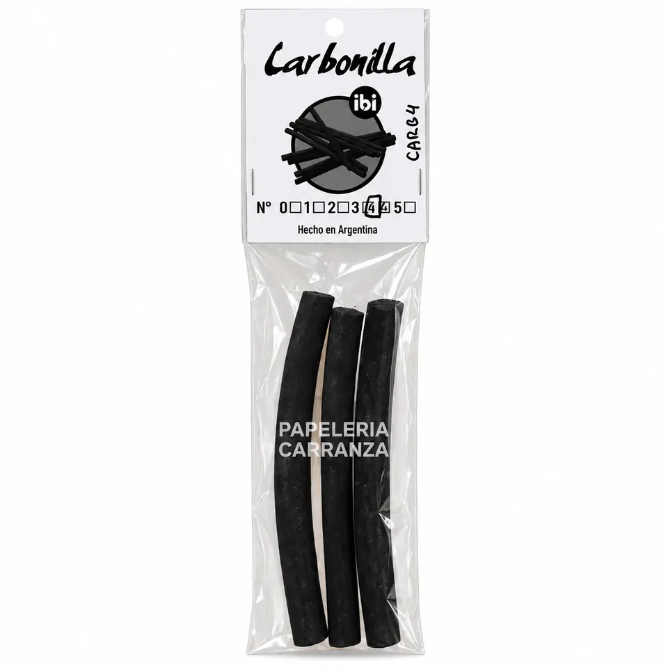 CARBONILLA CHARCOAL N° 4 Ibi Craft x 3 Barras