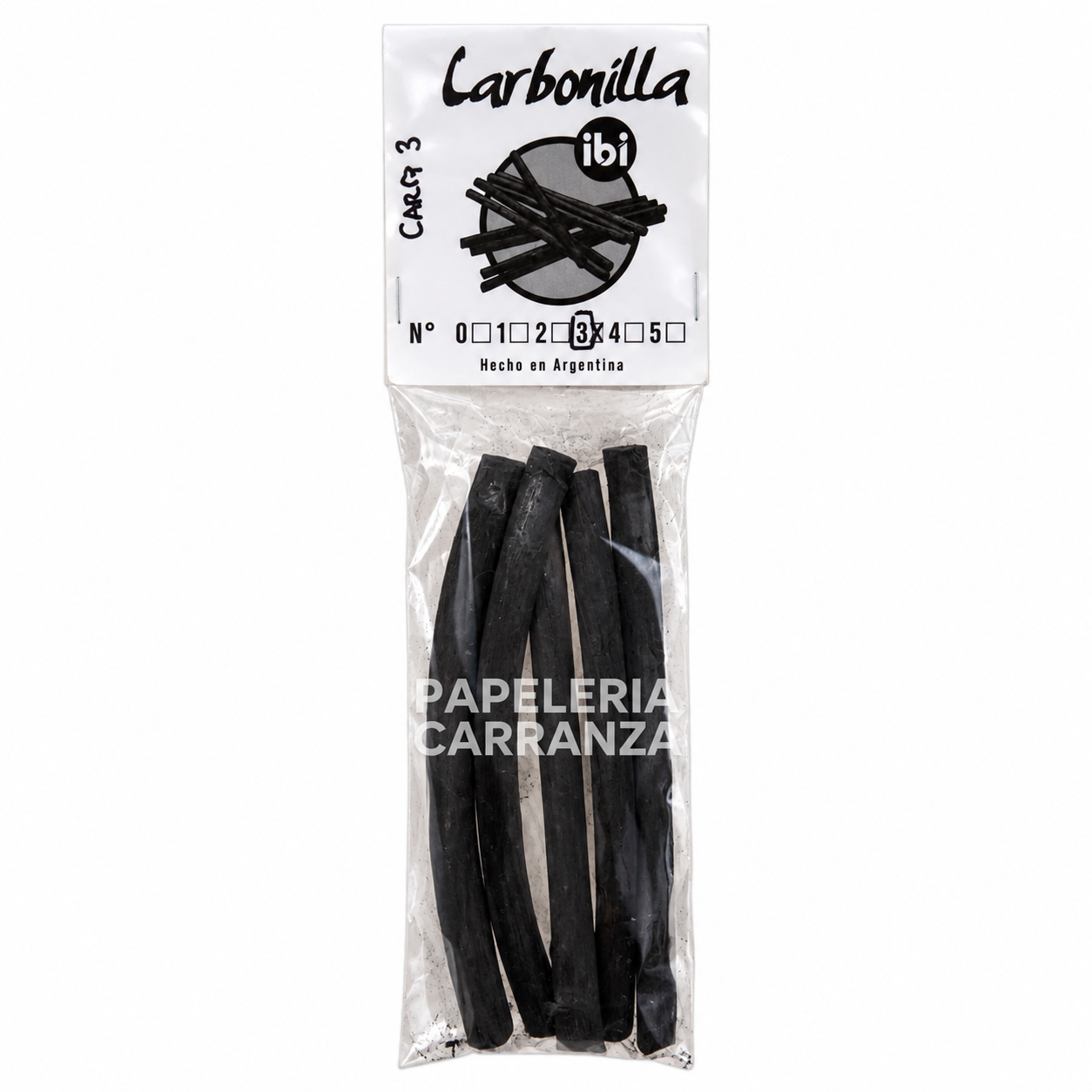 CARBONILLA CHARCOAL N° 3 Ibi Craft x 5 Barras