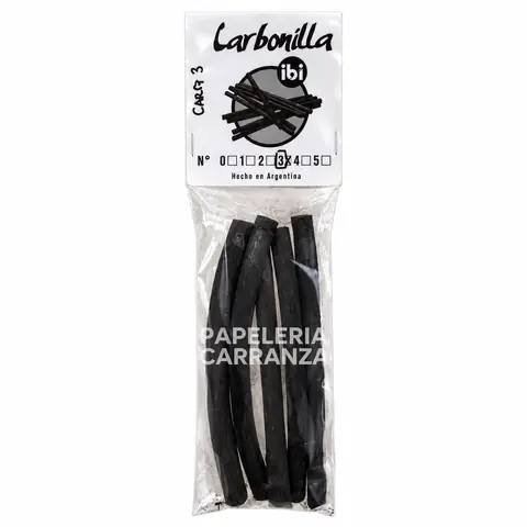 CARBONILLA CHARCOAL N° 3 Ibi Craft x 5 Barras