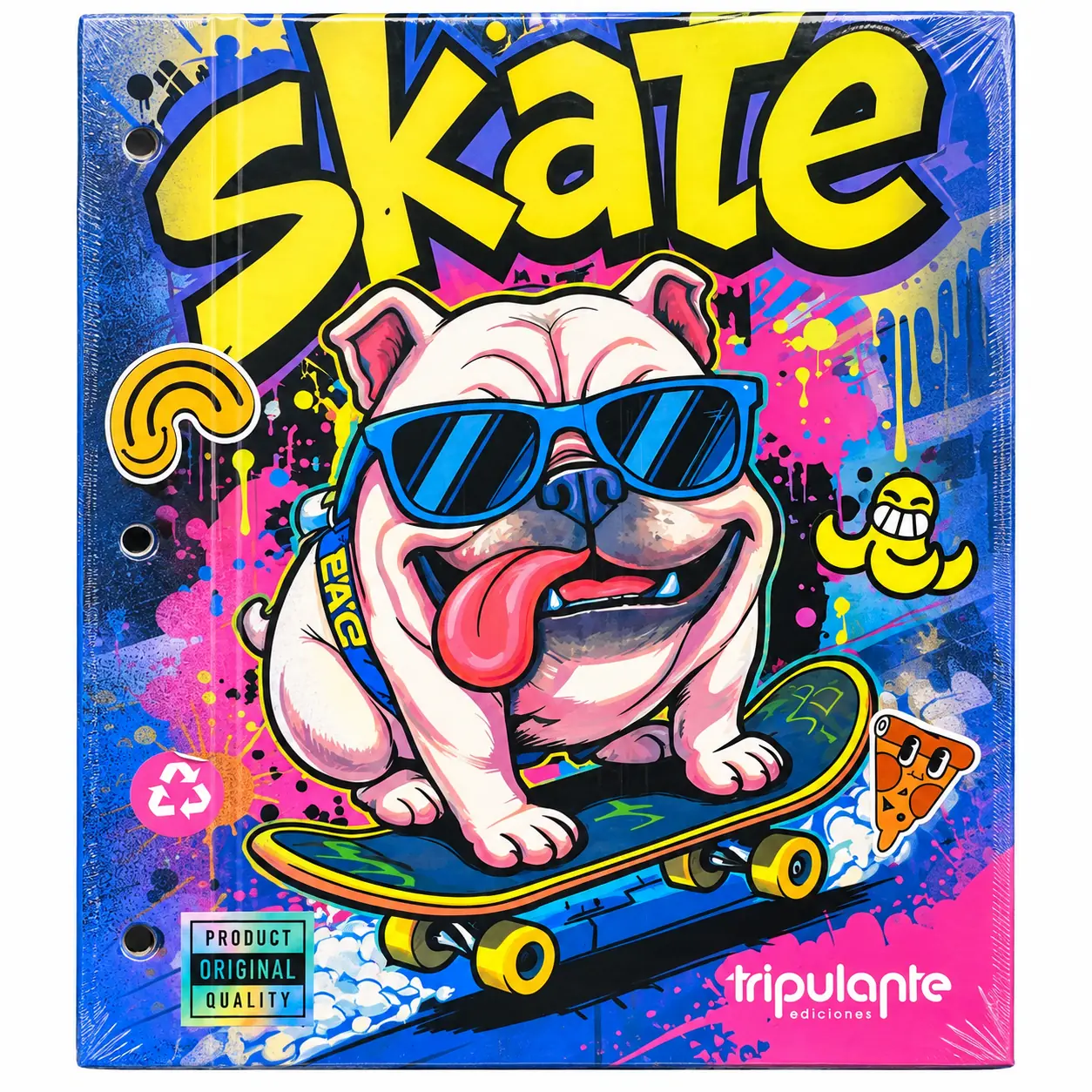 Tapa de Carpeta Escolar N3 " SKATE " TRIPULANTE