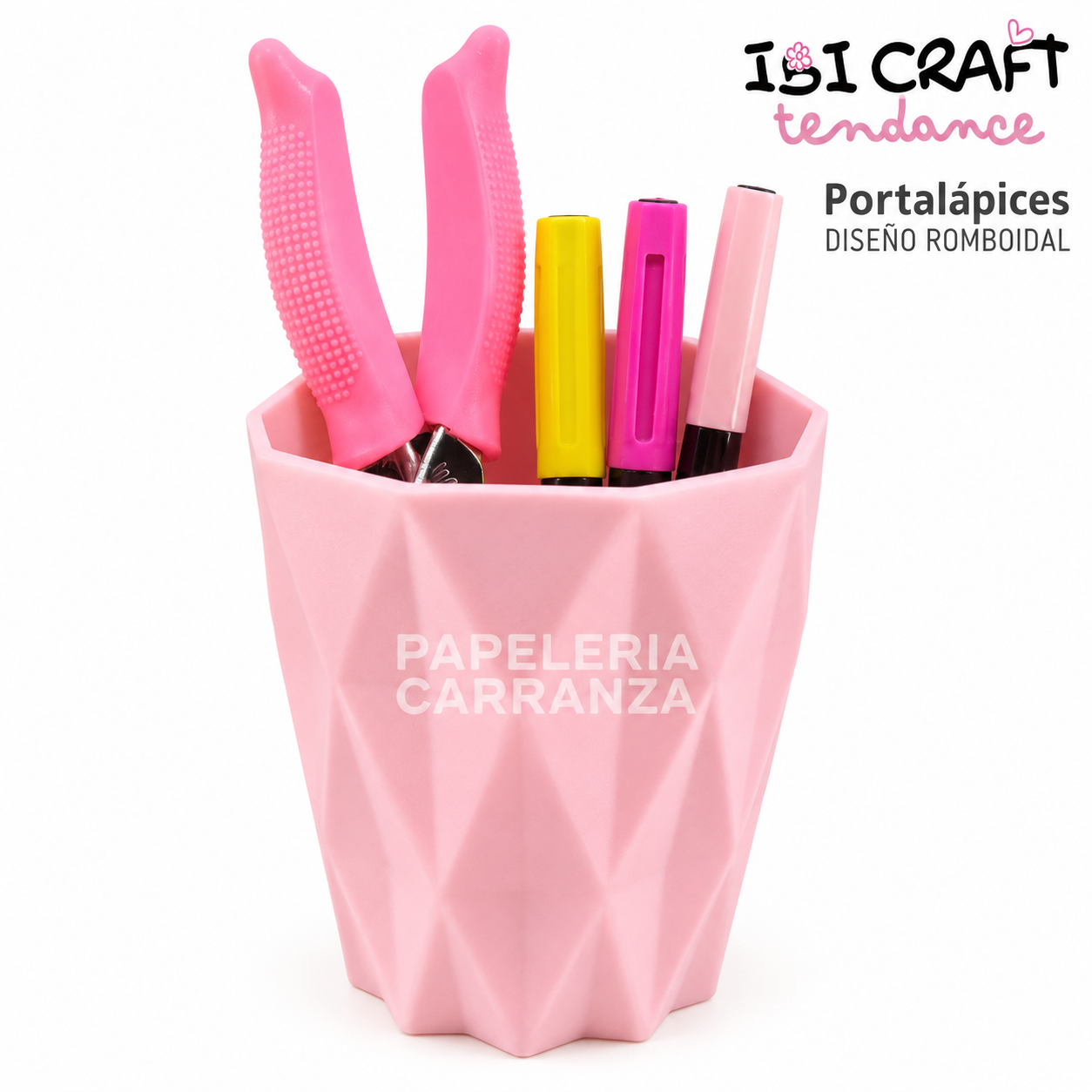 PortaLapiz Ibi Craft - Rosa Romboidal -