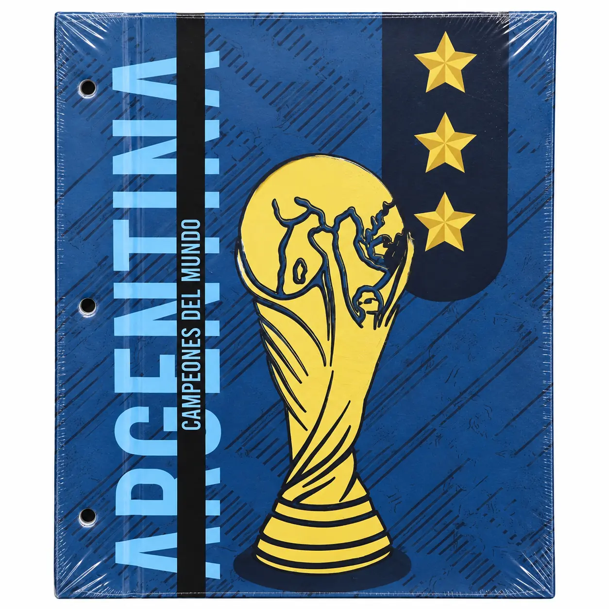 Tapa de Carpeta Escolar N3 " COPA DEL MUNDO (SELECCION ARGENTINA) " LOBO